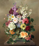 ₴ Репродукція квітковий натюрморт від 302 грн.: Натюрморт з літніми квітами