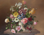 ₴ Репродукція квітковий натюрморт від 302 грн.: Змішані квіти