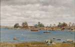 ₴ Репродукция пейзаж от 354 грн.: Лодки в заливе