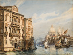 ₴ Репродукция городской пейзаж "Венеция, Большой канал"