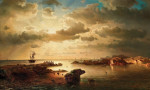 ⚓Репродукция морской пейзаж известного художника "Вход в гавань"