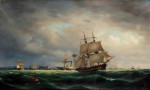 ⚓Репродукция морской пейзаж известного художника "Вид на Эресунн"