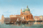 ₴ Репродукция городской пейзаж "Венеция, вид на Пунта делла Догана"