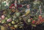 ₴ Репродукция бытового жанра известного художника "Четыре стихии, земля"