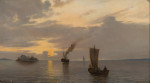 ⚓Репродукция морской пейзаж "Парусник в сумерках" ⚓Репродукция морской пейзаж "Парусник в сумерках"