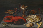 ₴ Репродукция натюрморт известного художника "Натюрморт с омаром"