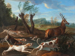 ₴ Репродукция натюрморт известного художника "Охота на оленя"