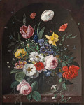 ₴ Репродукция цветочный натюрморт "Цветочный натюрморт"