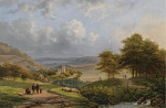 ₴ Репродукция пейзаж "Фигуры в большом летнем пейзаже между Неймегеном и Клеве"