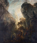 ₴ Репродукция бытового жанра "Проповедь Иоанна Крестителя"