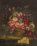 ₴ Репродукция цветочный натюрморт известного художника "Цветы в вазе"