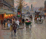 ₴ Репродукция городской пейзаж известного художника "Площадь Клиши"