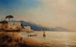 ⚓Репродукция морской пейзаж "Побережье вблизи Неаполя"