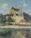 ₴ Репродукция пейзаж "Осерский собор"