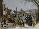₴ Репродукция бытовой жанр известного художника "Зимние развлечения"