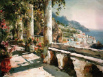 ₴ Репродукция пейзажа известного художника "Амальфи"