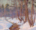 ₴ Репродукция пейзажа "Верхнее течение, долина Могавк"