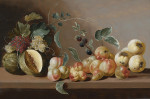 ₴ Репродукция натюрморт "Фрукты на столешнице"