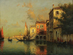 ₴ Репродукція міський краєвид "Острів Сан-Джорджо-Маджоре з Венеціанського каналу"