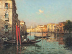 ₴ Репродукція міський краєвид відомого художника "Гондольєри на Гранд-каналі, Венеція"