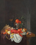 ₴ Репродукция натюрморт "Натюрморт с цитрусовыми, устрицами и лобстером"