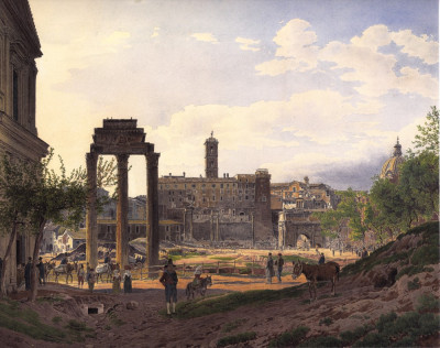 ₴ Репродукція міський пейзаж від 253 грн.: Римський форум у Римі