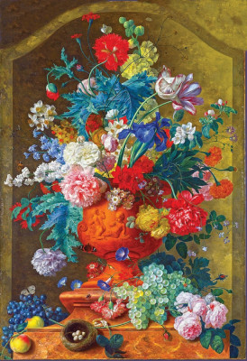 ₴ Репродукція натюрморт від 279 грн.: Мальви та інші квіти у вазі