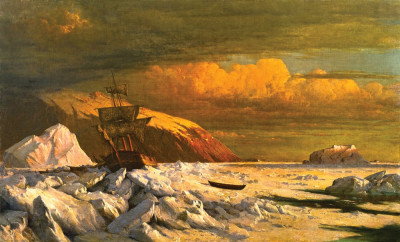 ⚓Репродукція морський краєвид від 238 грн.: Корабель, що застряг у паковому льоду
