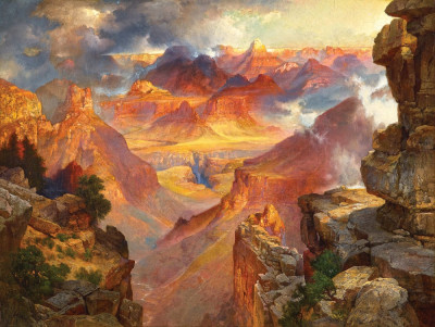 ₴ Репродукція краєвид від 241 грн.: Арізона, Гранд каньйон на заході сонця