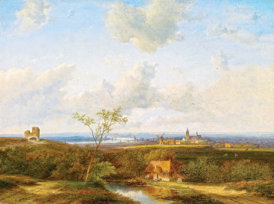 ₴ Репродукція краєвид від 241 грн.: Панорамний голландський краєвид