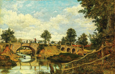 ₴ Репродукция пейзаж от 277 грн.: Старый мост в Хендоне