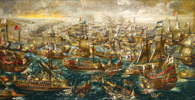 ₴ Картина батального жанру художника від 134 грн.: Битва при Лепанто в 1571 році