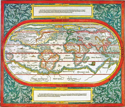 ₴ Стародавні карти високої роздільної здатності від 348 грн.: Карта світу