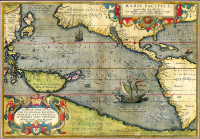 ₴ Древние карты высокого разрешения от 293 грн.: Тихий океан