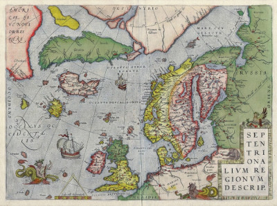 ₴ Древние карты высокого разрешения от 317 грн.: Север Европы