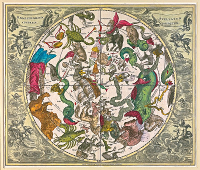 ₴ Стародавні карти високої роздільної здатності від 265 грн.: Південні сузір'я