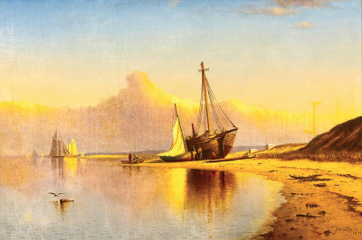 ⚓Картина морський пейзаж художника від 217 грн.: Пляж, Нова Англія