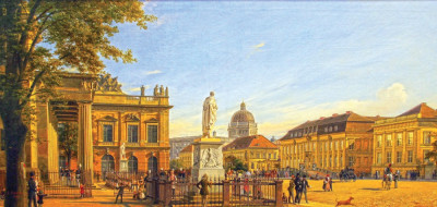 Городской пейзаж: Нойе Вахе, Цейхгауз, Дворец кронпринцев и замок в Берлине