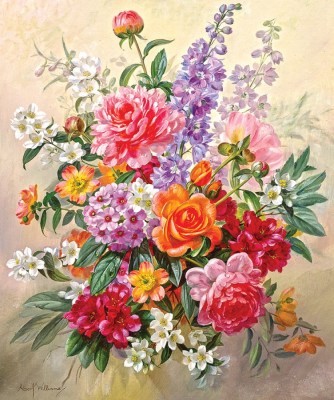 ₴ Репродукція натюрморту від 342 грн: Букет літніх квітів