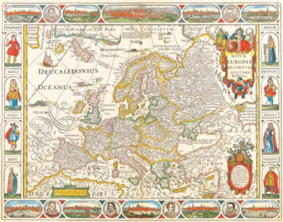 ₴ Стародавні карти з високою роздільною здатністю від 363 грн.: Нова Європа