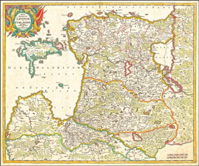 ₴ Древние карты высокого разрешения от 265 грн.: Ливония и Курляндия