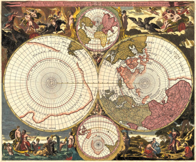 ₴ Стародавні карти високої роздільної здатності від 259 грн.: Арктика та Антарктика
