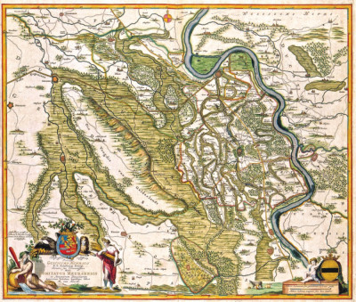 ₴ Стародавні карти з високою роздільною здатністю від 390 грн.: Графство Мерс