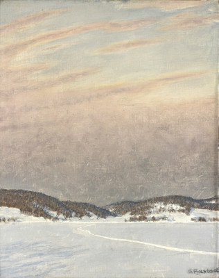 ₴ Картина пейзаж художника от 242 грн.: Зимовий вид на Раккен