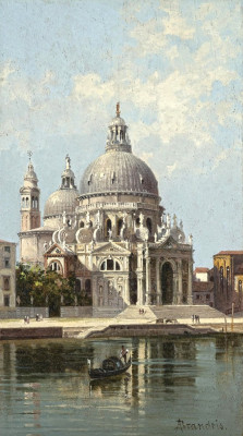 ₴ Репродукція міський краєвид від 187 грн.: Санта Марія делла Салюте, Венеція