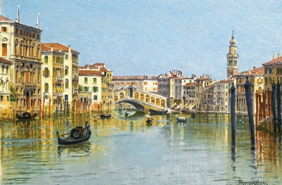 ₴ Репродукція міський пейзаж від 217 грн.: Міст Ріальто, Венеція