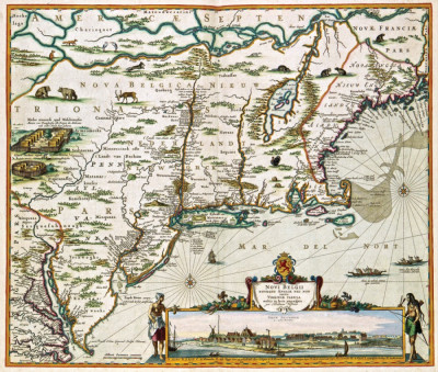 ₴ Древние карты высокого разрешения от 390 грн.: Новая Англия