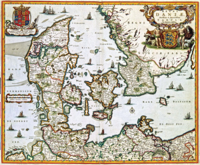 ₴ Стародавні карти з високою роздільною здатністю від 381 грн.: Королівство Данія