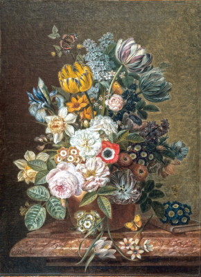 ₴ Репродукція натюрморт від 200 грн.: Натюрморт з квітами
