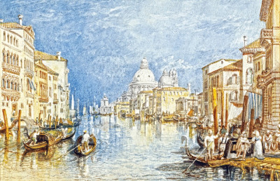 ₴ Репродукция городской пейзаж от 277 грн.: Большой канал, Венеция